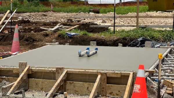 Close up of foundation