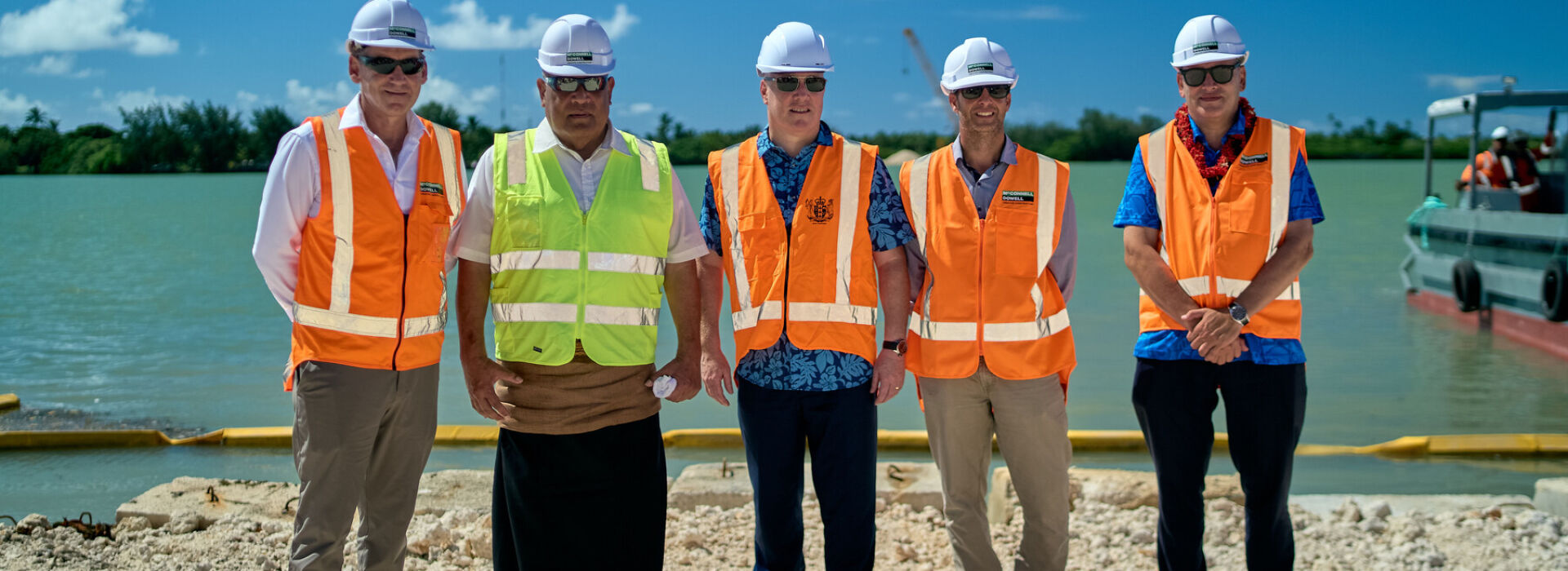 Prime Minister of New Zealand and Tongan Minister for Infrastructure Visit Fanga‘uta Lagoon Bridge Project